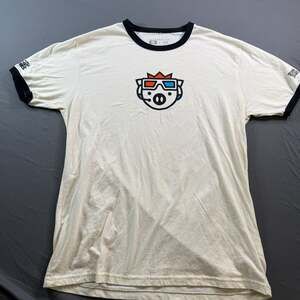 Technoblade x Jack Manifold Ringer T-Shirt White Black Size L